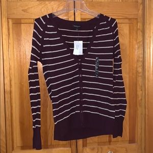 NEVER WORN: Banana Republic Striped Cardigan
